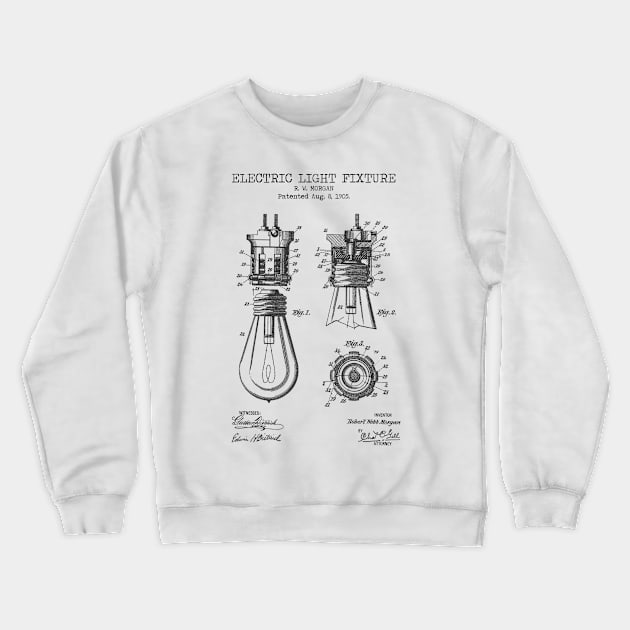 ELECTRIC LIGHT FIXTURE patent Crewneck Sweatshirt by Dennson Creative